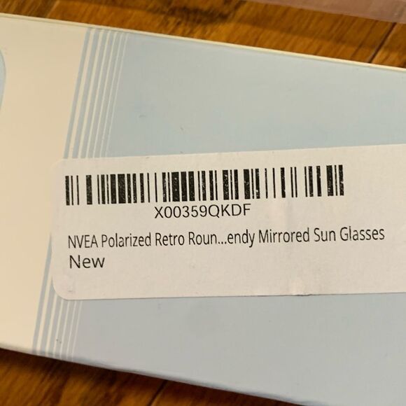 NVEA Polarized Retro Round Trendy Mirrored Sunglasses with case/cleaning cloth - Picture 6 of 9